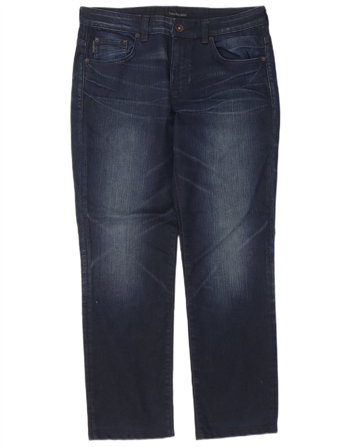 Jeans slim regolari da uomo Calvin Klein W32 L30 Blu