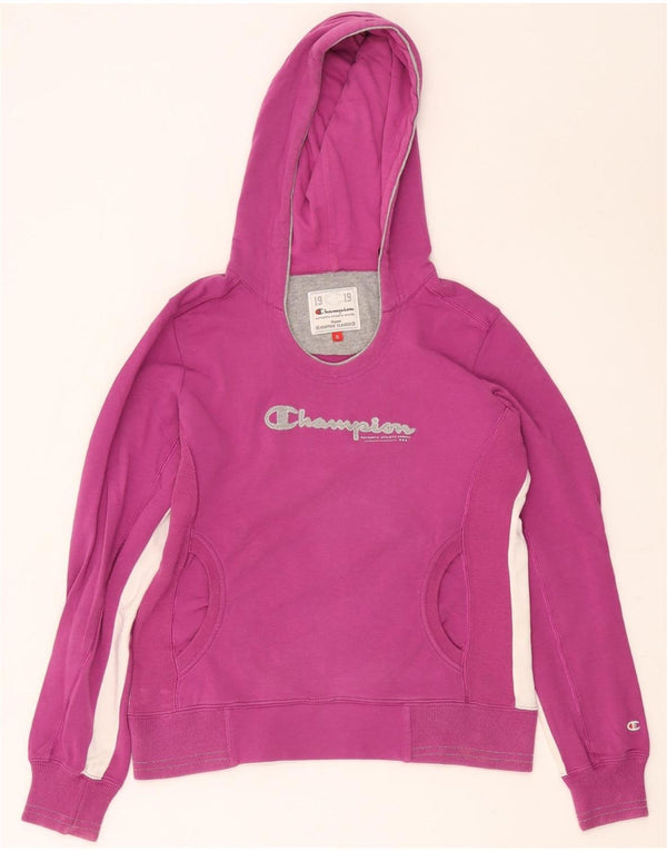 Maglione con cappuccio Champion Heritage Classics da donna UK 10 piccolo viola