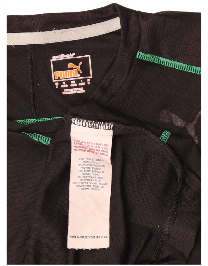 T-shirt da uomo PUMA Top medio nero in poliestere