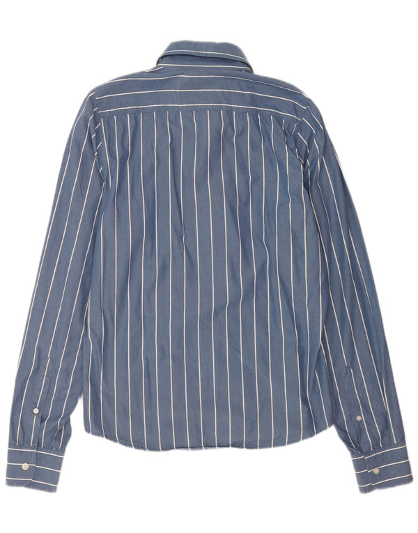 Camicia Hollister da uomo in cotone a righe grandi blu