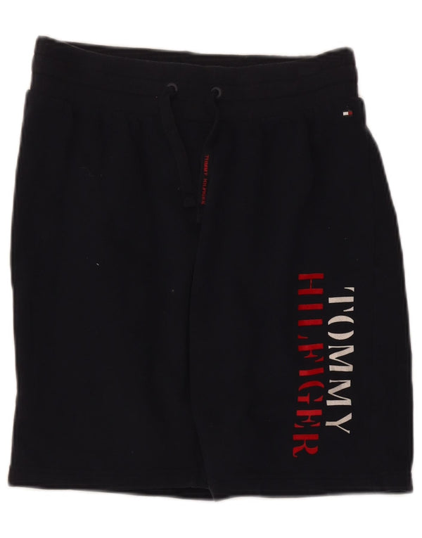 Pantaloncini sportivi grafici da uomo Tommy Hilfiger medio cotone blu navy