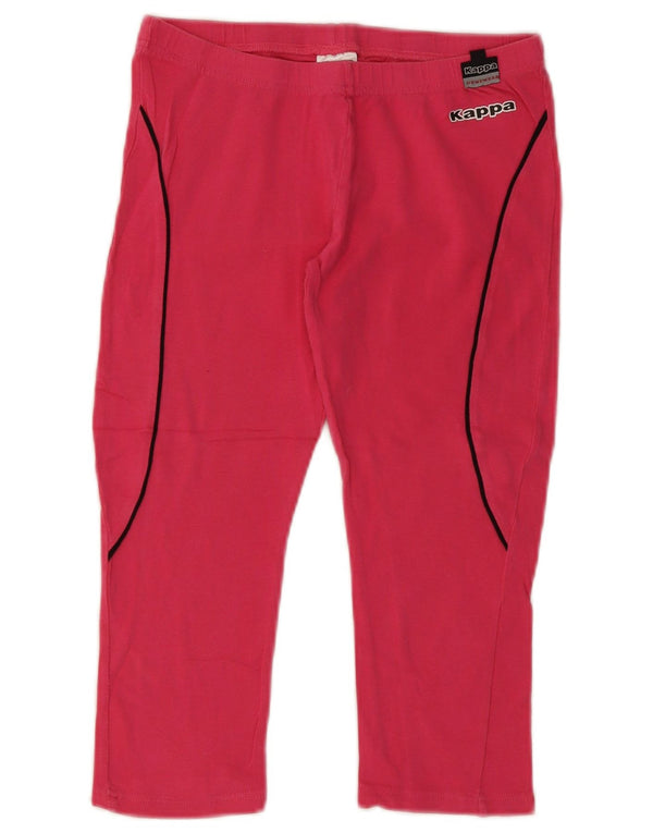 Leggings Capri Bambina Kappa 12-13 Anni Cotone Rosa Medio