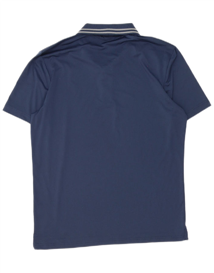 Polo da uomo Calvin Klein piccola in poliestere blu navy