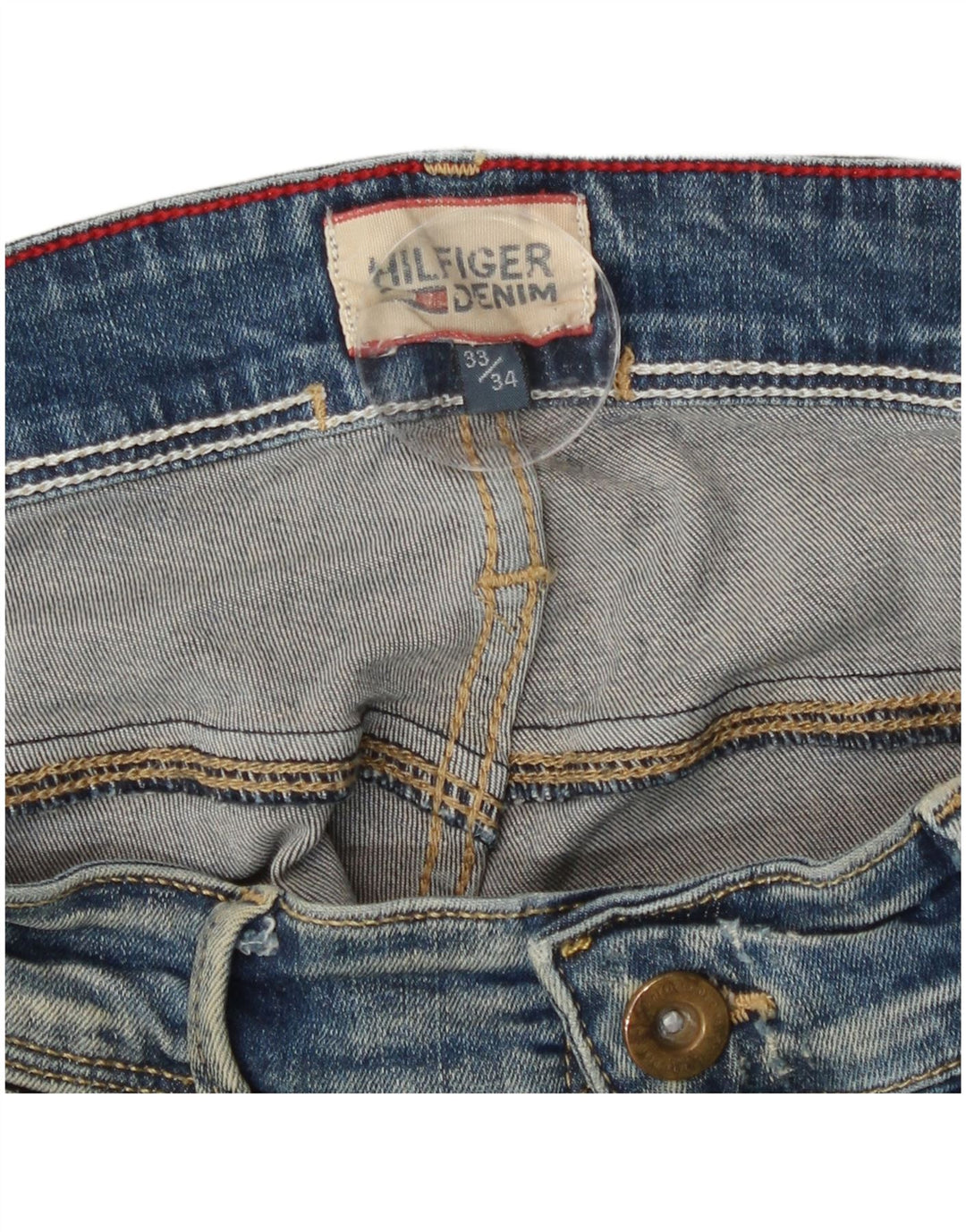 Jeans slim da donna Tommy Hilfiger W33 L29 cotone blu