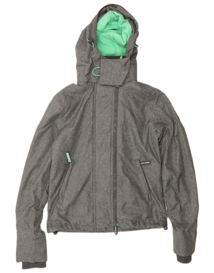 Giacca a vento grafica da donna The Windcheater SUPERDRY UK 8 piccola grigia