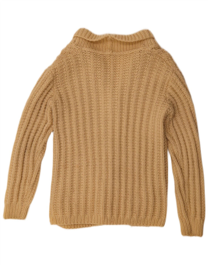 Maglione cardigan da uomo vintage XL Beige