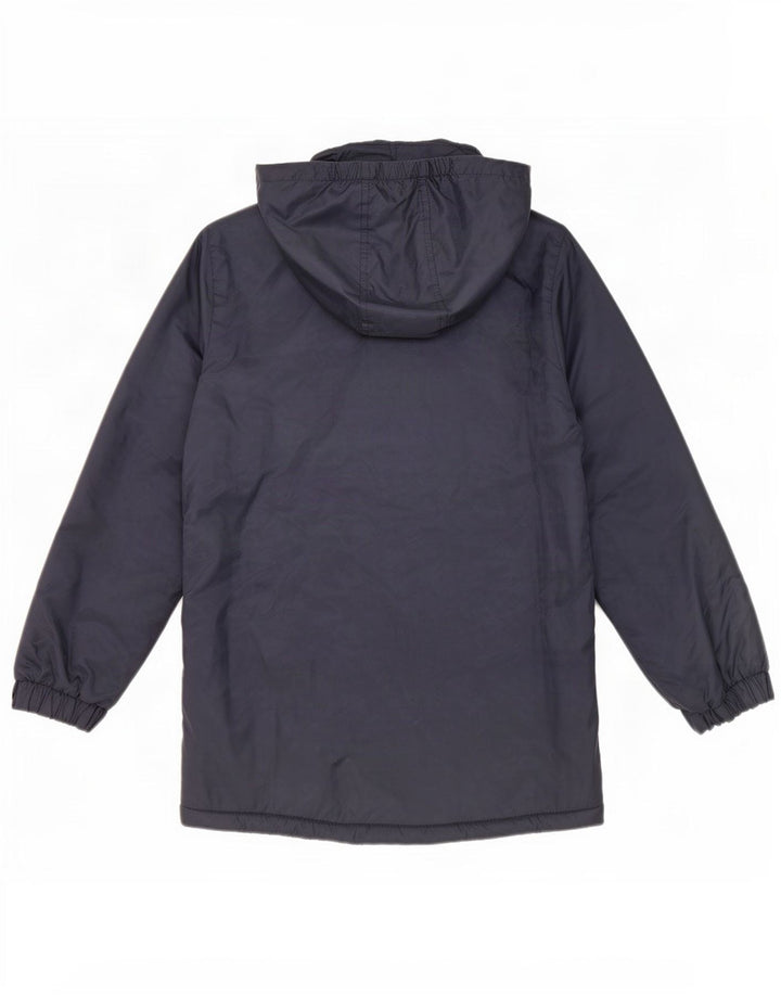 Cappotto imbottito con cappuccio per ragazzi Lotto 9-10 anni piccolo in nylon blu navy