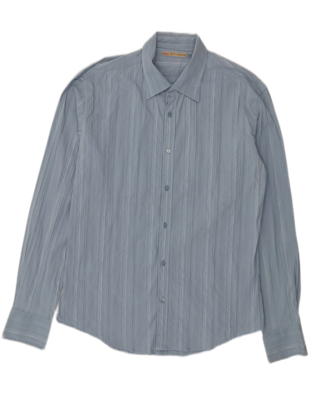 Camicia da uomo TED BAKER taglia 6 2XL cotone a righe blu