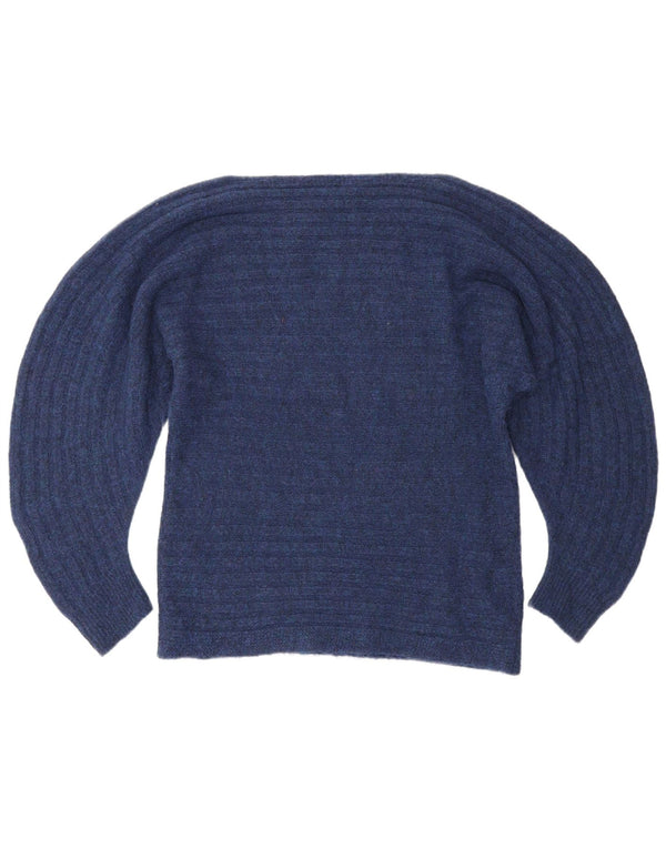 Max & Co. Maglione da donna con scollo a barca UK 14 Medio Blu navy
