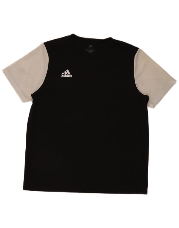 T-shirt Adidas Aeroready da uomo Top XL Poliestere color block nero