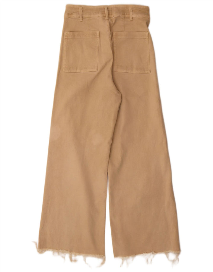 Jeans Zara da donna a gamba larga EU 40 medio W30 L31 Beige