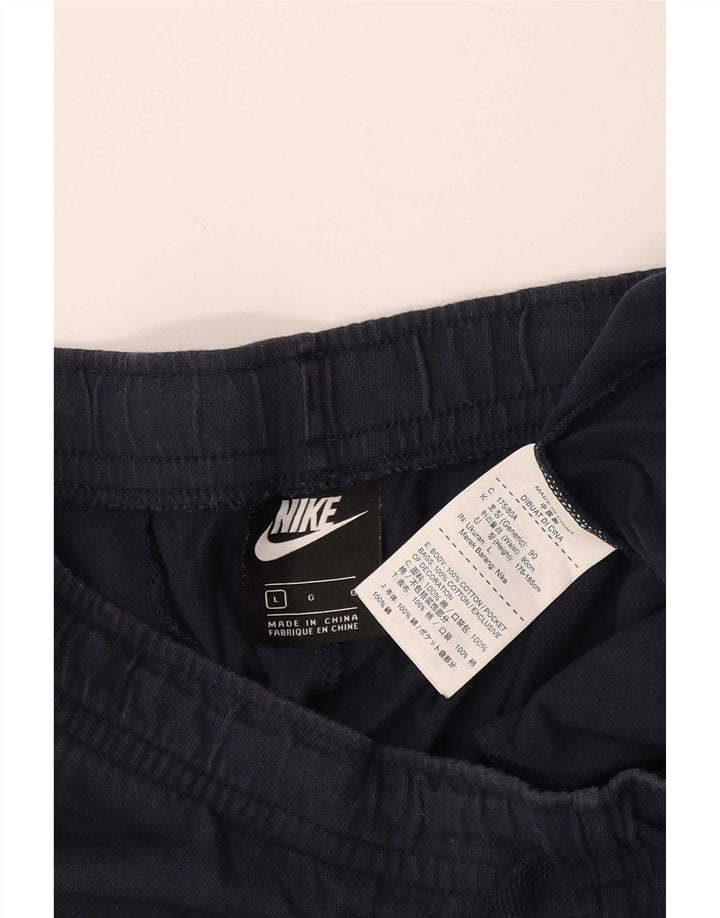 Pantaloncini sportivi da uomo Nike Large in cotone blu navy