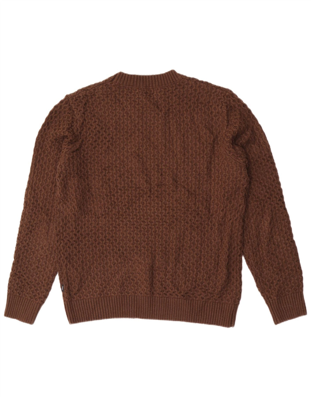 Maglione maglione girocollo da uomo Jack & Jones grande acrilico marrone