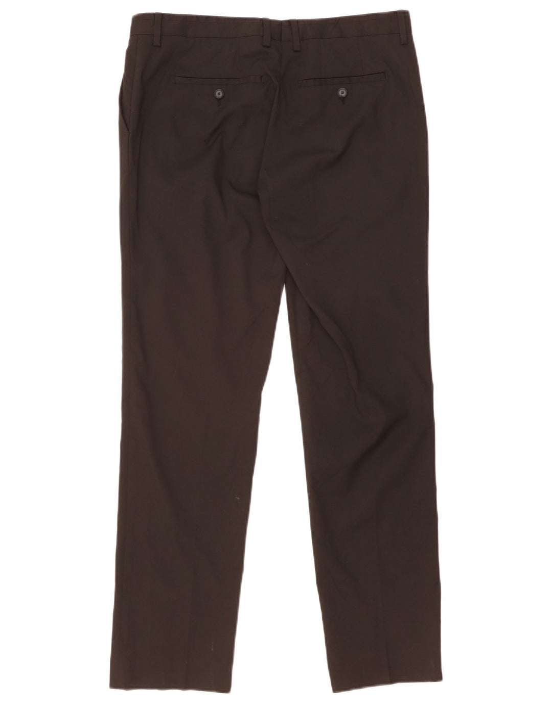 Pantaloni chino dritti da uomo Zara EU 44 Large W34 L31 poliestere nero