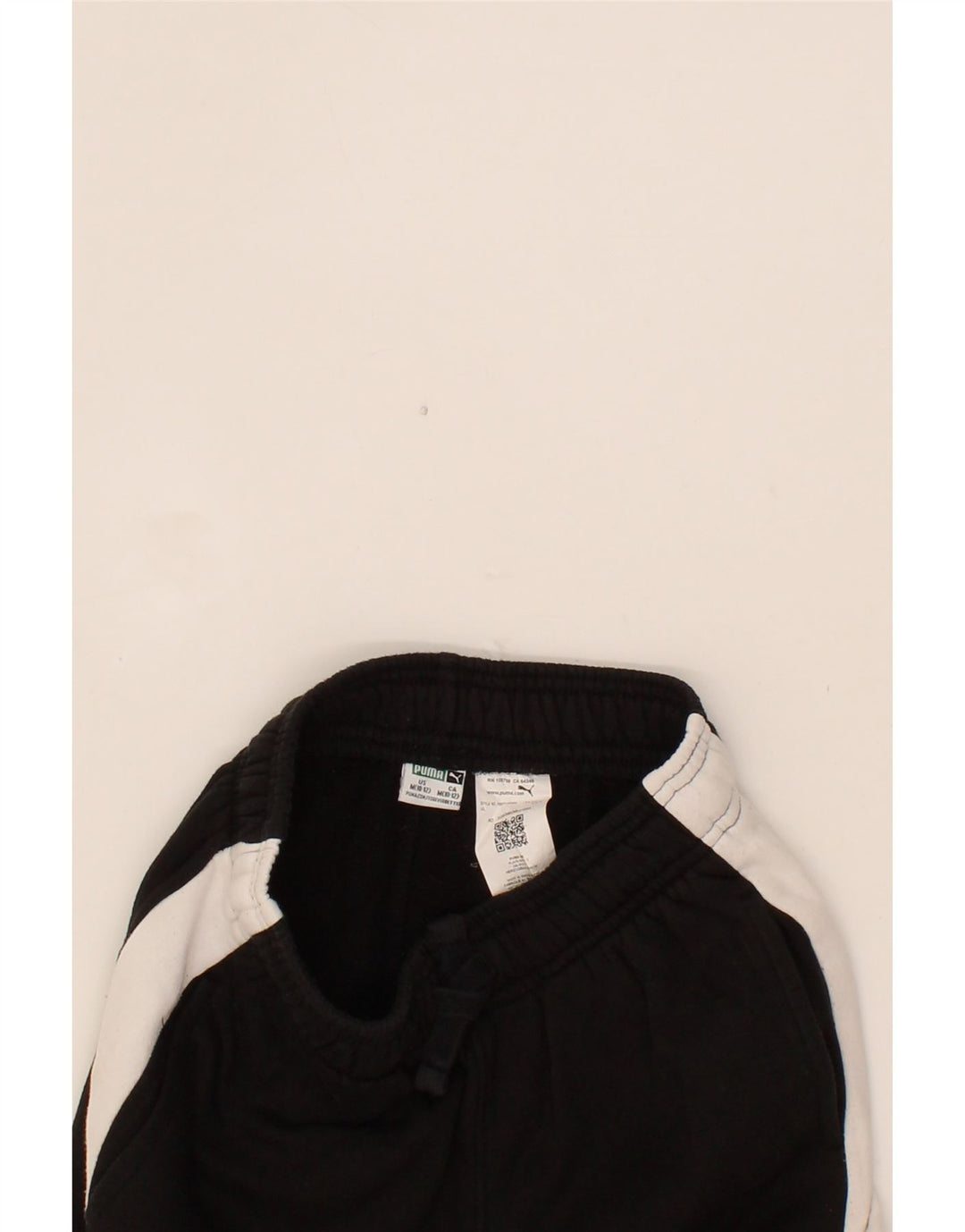 PUMA Boys Tracksuit Trousers Joggers 10-11 Years Medium Black Colourblock Vintage Puma and Second-Hand Puma from Messina Hembry 