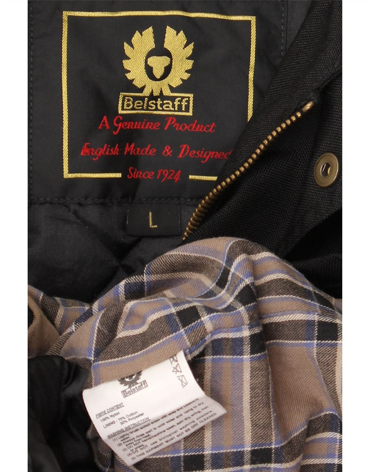 Giacca utility da uomo Belstaff UK 40 grande cotone nero