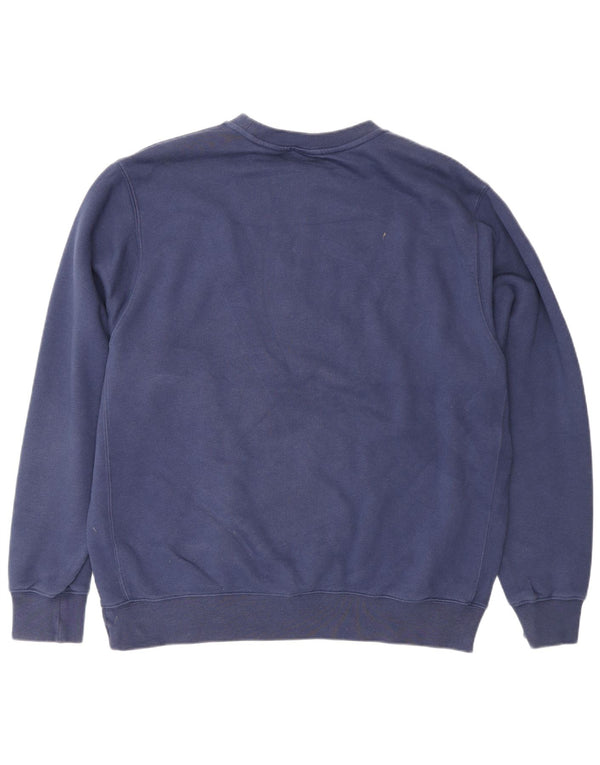 Felpa da uomo Nike Maglione grande in cotone blu navy