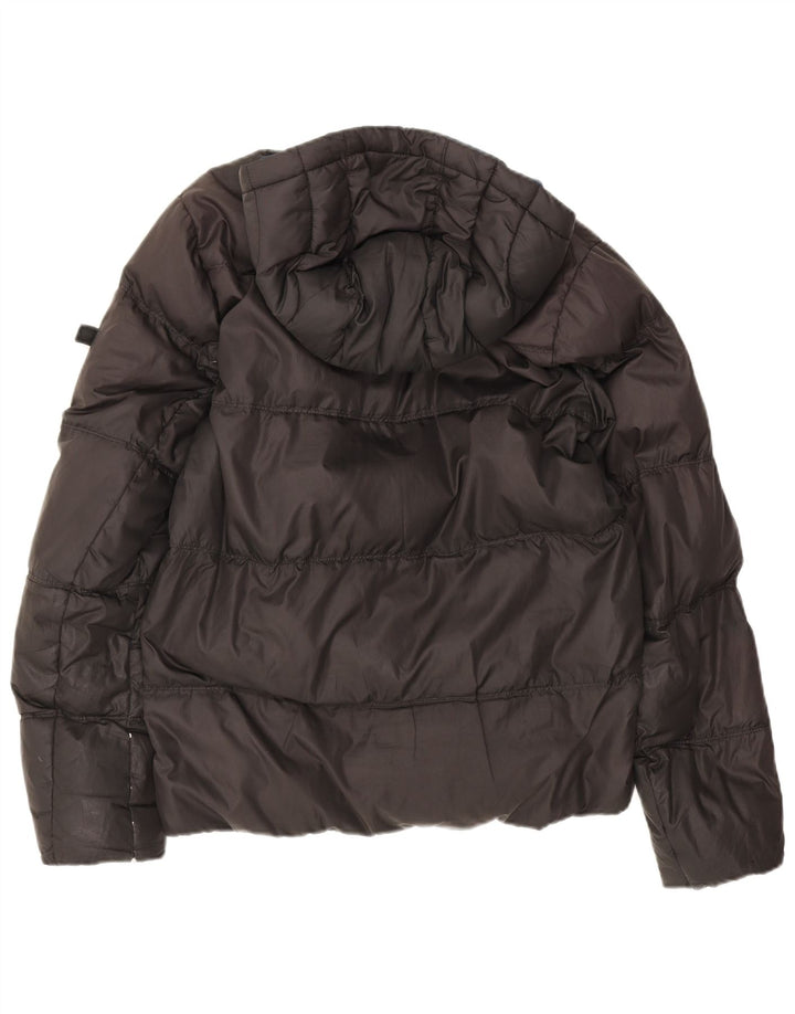 Giacca imbottita con cappuccio da uomo Tommy Hilfiger UK 38 poliestere nero medio