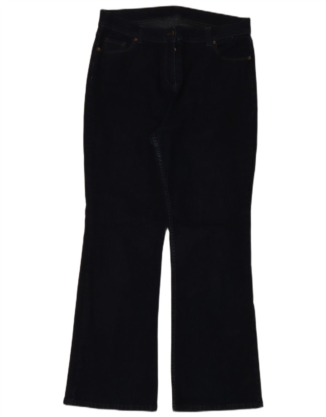 Jeans Bootcut da donna Marks & Spencer UK 16 Large W32 L30 Cotone blu navy