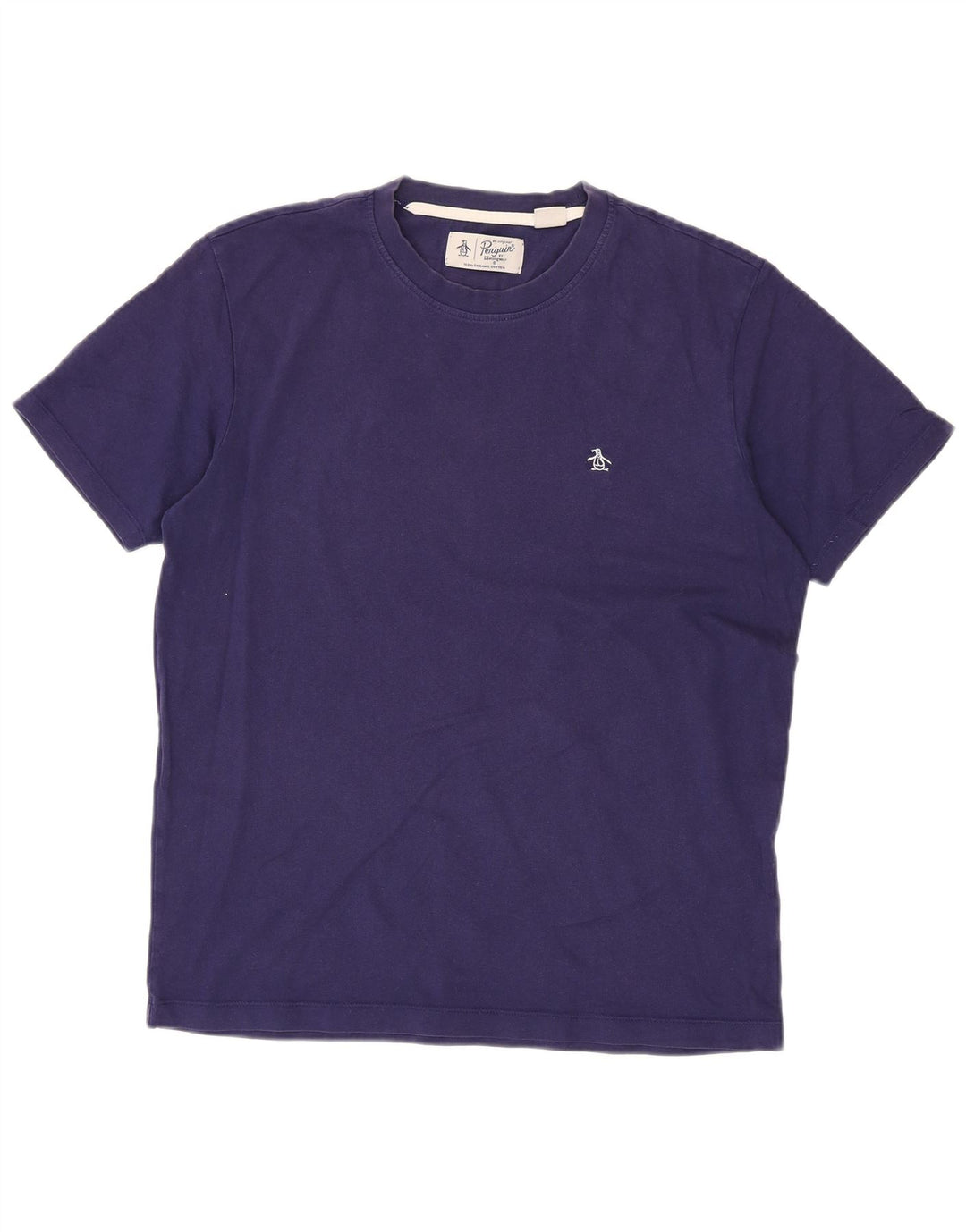 T-shirt da uomo Penguin Top grande in cotone blu navy