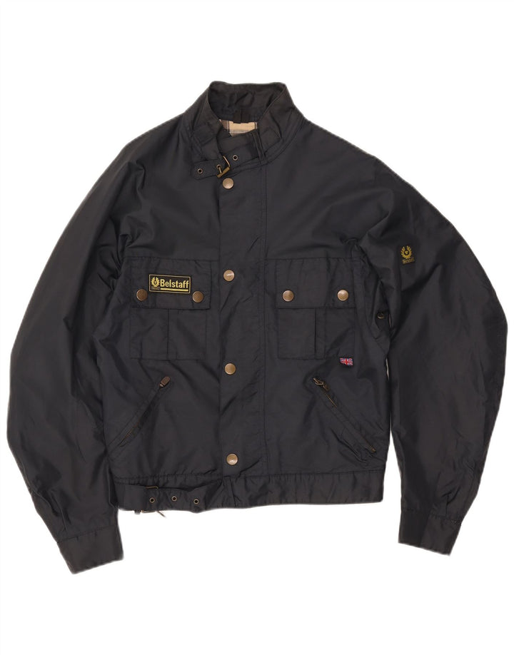 Giacca da corsa da donna Belstaff IT 42 nylon medio blu navy