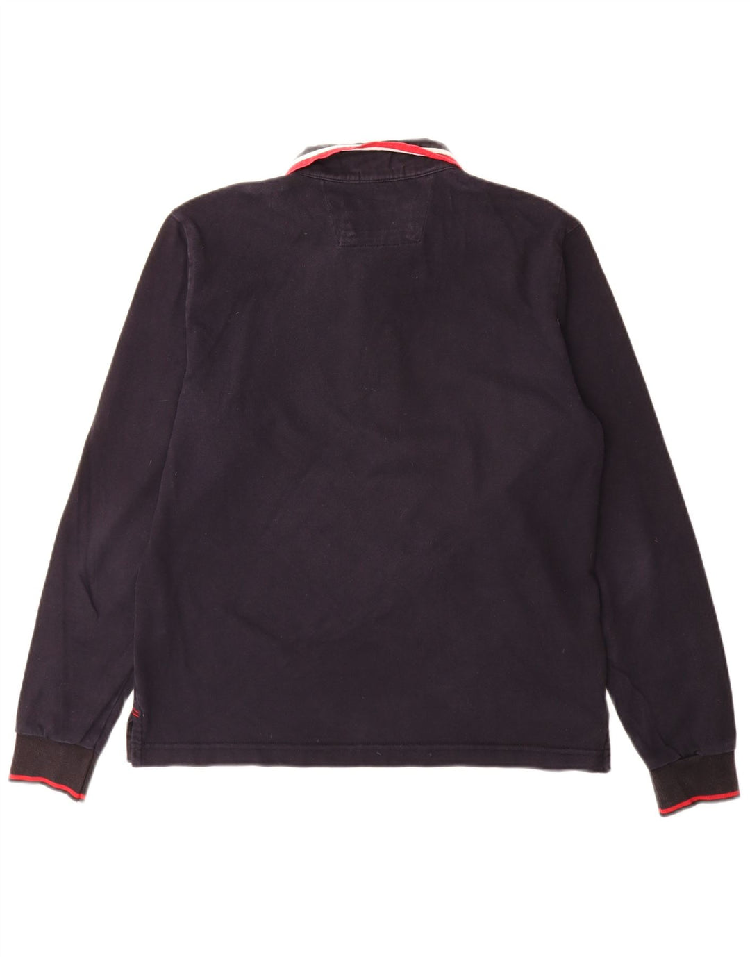 Polo da uomo a maniche lunghe North Sails in cotone blu navy medio