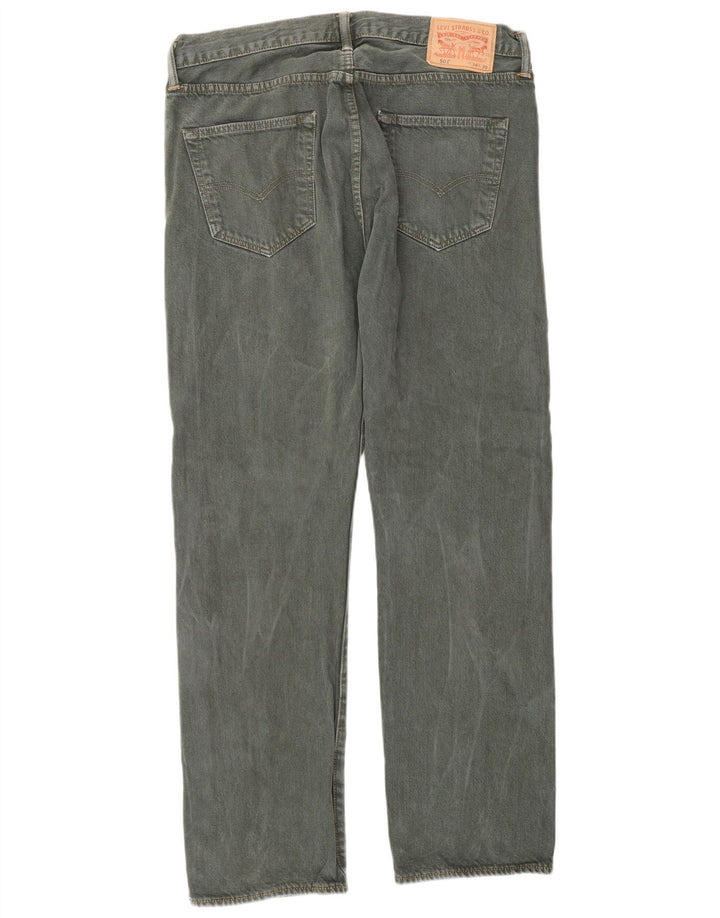 Levi's Uomo 501 Jeans dritti W34 L30 Cotone grigio