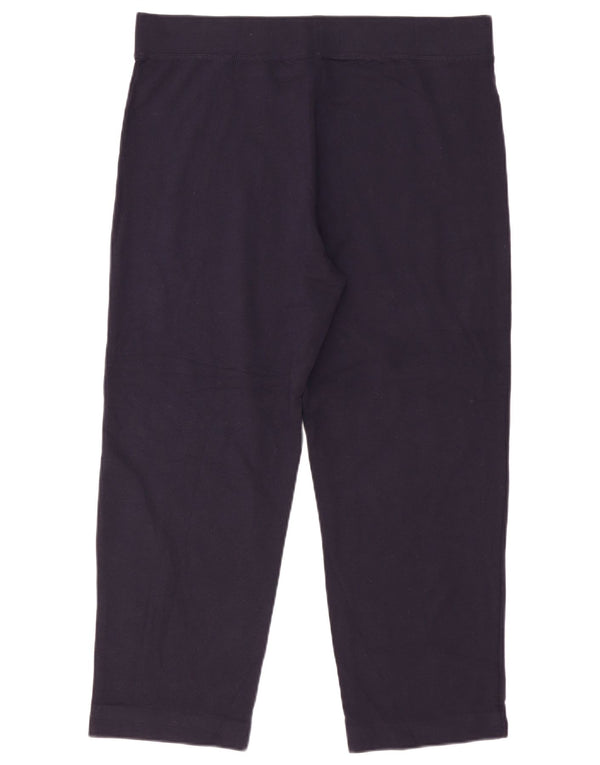 Pantaloni da tuta corti Marks & Spencer da donna UK 18 XL cotone blu navy