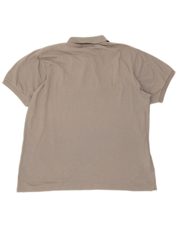 Polo da uomo Lacoste vestibilità classica taglia 6 XL in cotone grigio