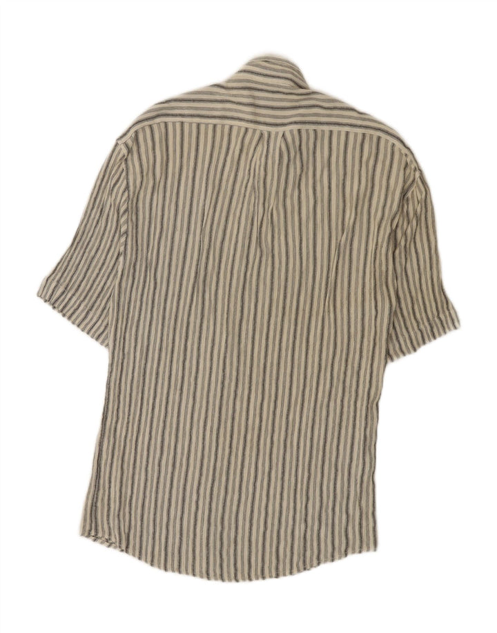 Camicia da uomo a maniche corte Tipo' S a righe larghe grigie