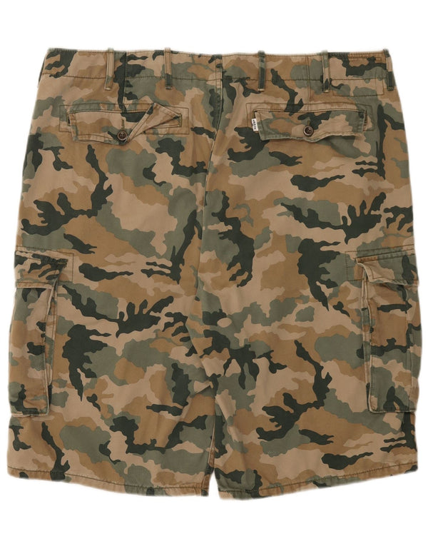 Pantaloncini cargo da uomo Levi's W40 XL in cotone mimetico kaki