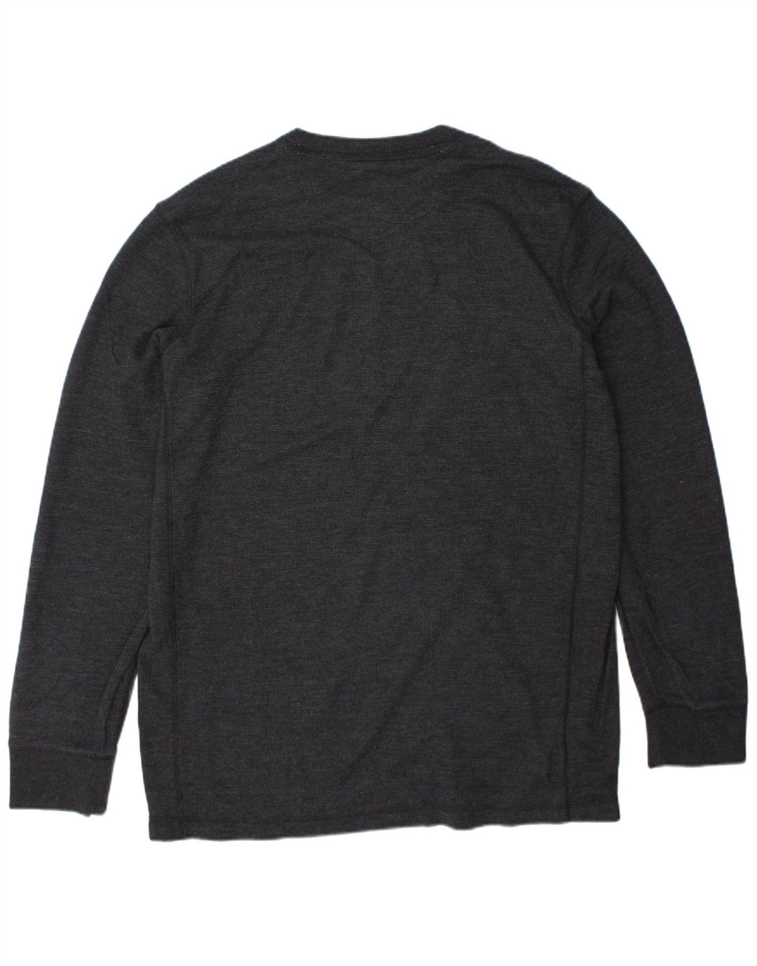 EDDIE BAUER Top da uomo a manica lunga grande in cotone grigio