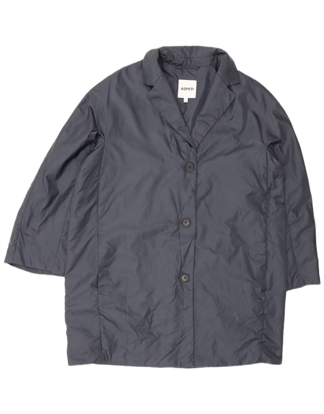 Cappotto imbottito da donna vestibilità ampia Aspesi UK 16 grande blu in poliammide