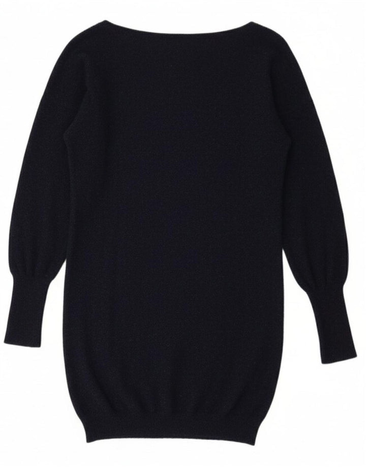 REFRIGIWEAR Womens Oversized Jumper Dress UK 10 Small Navy Blue