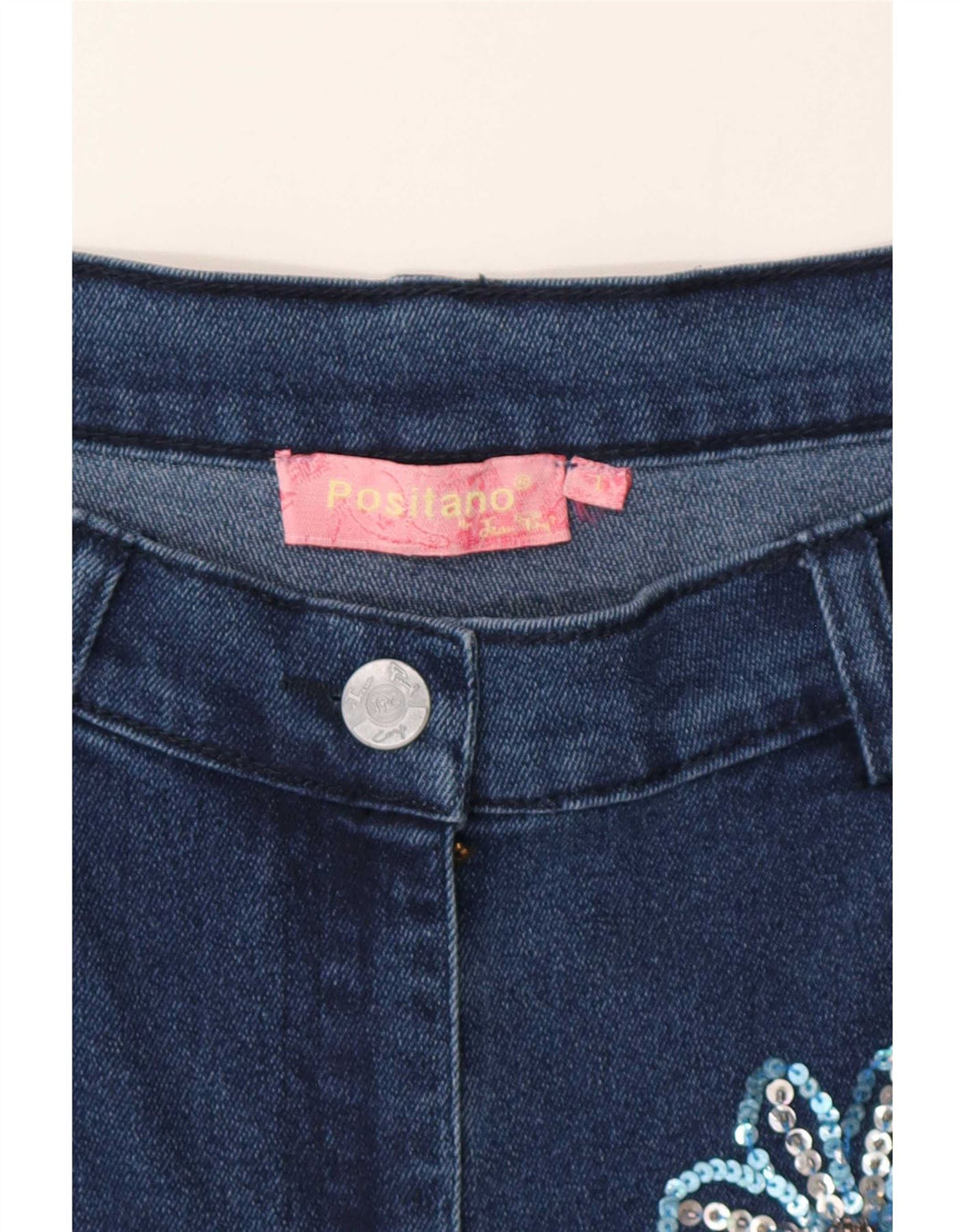 Gonna svasata da donna Positano by Jean Paul grande W32 patchwork blu