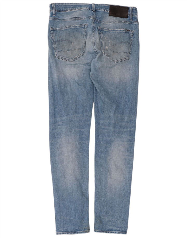 Jeans slim invecchiati da uomo G-Star 3301 W34 L34 cotone blu
