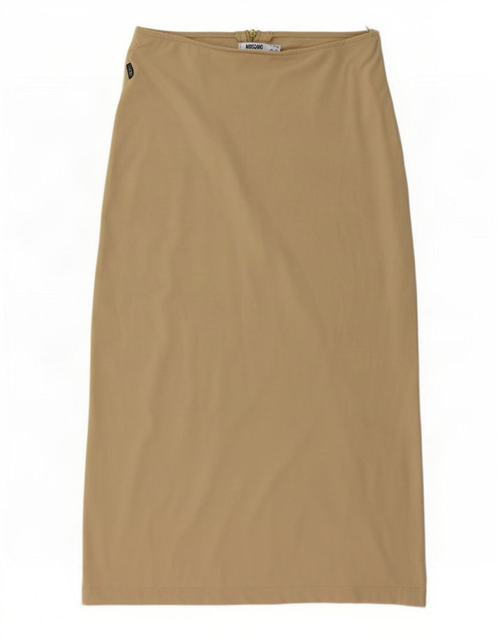 Gonna midi da donna Moschino IT 44 media W30 Beige