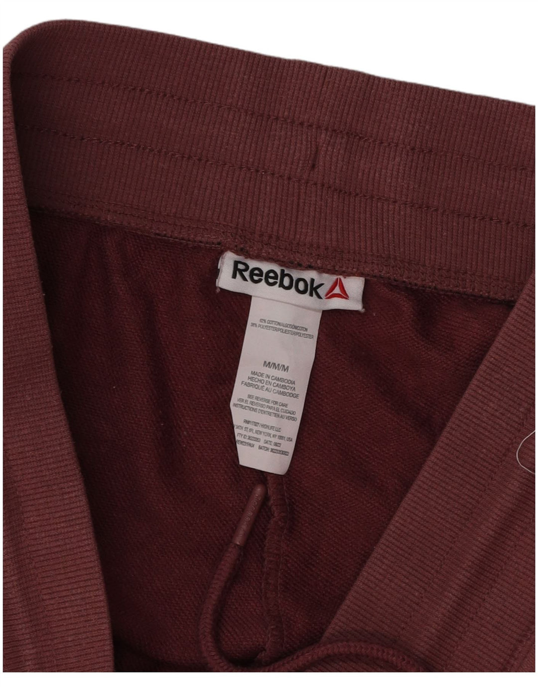 Pantaloni da tuta da donna Reebok Joggers UK 14 Medium Red Cotton