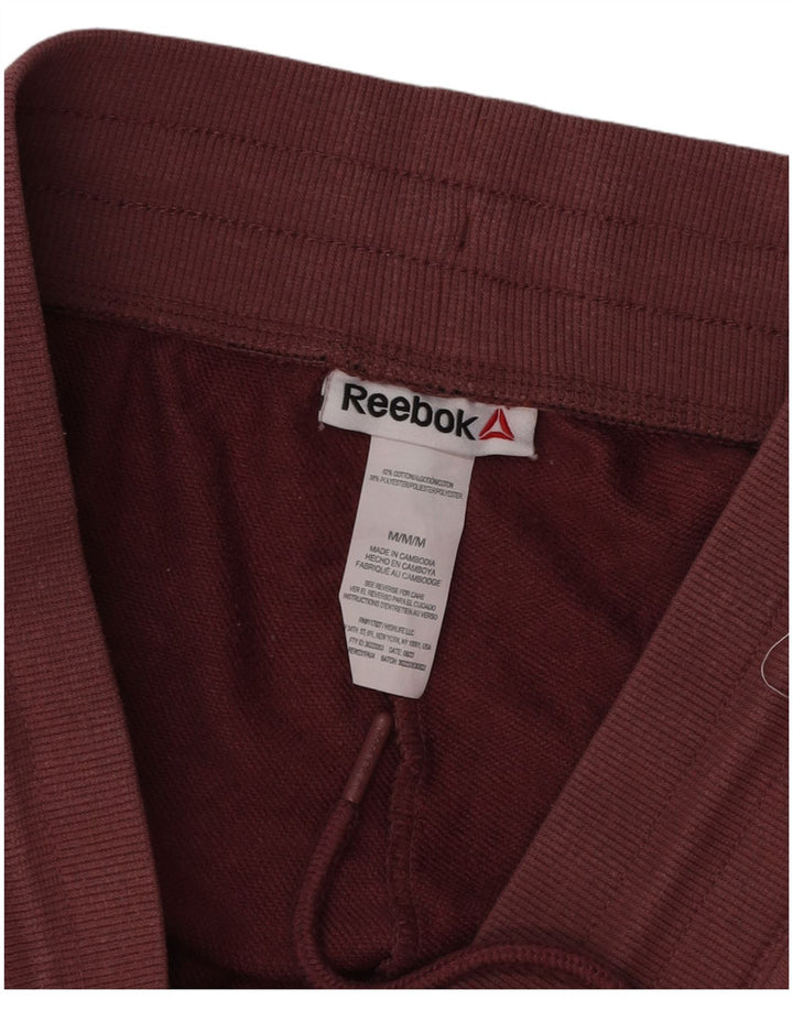 Pantaloni da tuta da donna Reebok Joggers UK 14 Medium Red Cotton