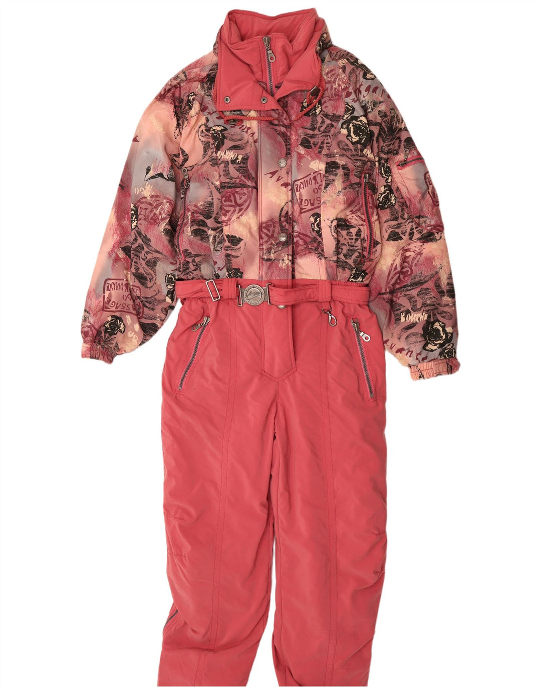 Tuta da sci con cappuccio grafico da donna Killtec UK 12 Medium Pink Floral