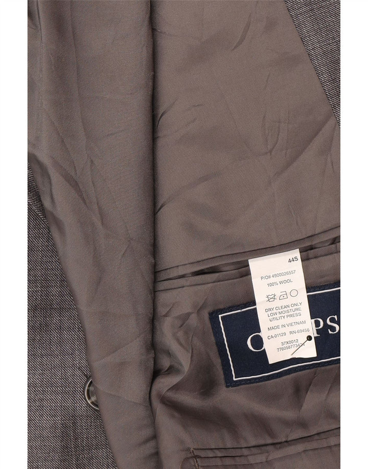 Giacca blazer a 2 bottoni da uomo Chaps UK 44 2XL Lana grigia