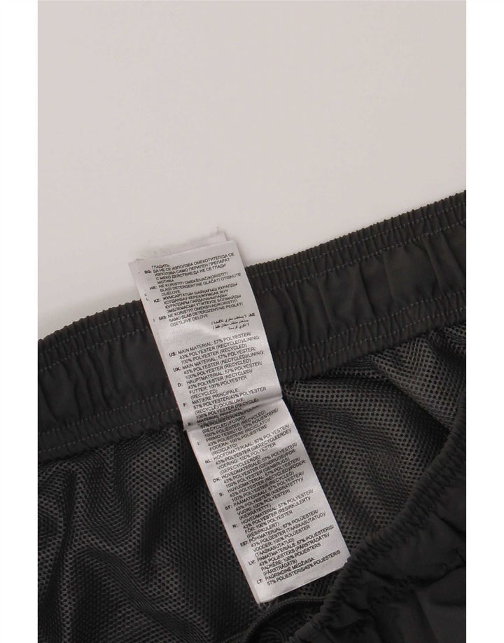 Pantaloncini sportivi Adidas da uomo in poliestere grigio medio
