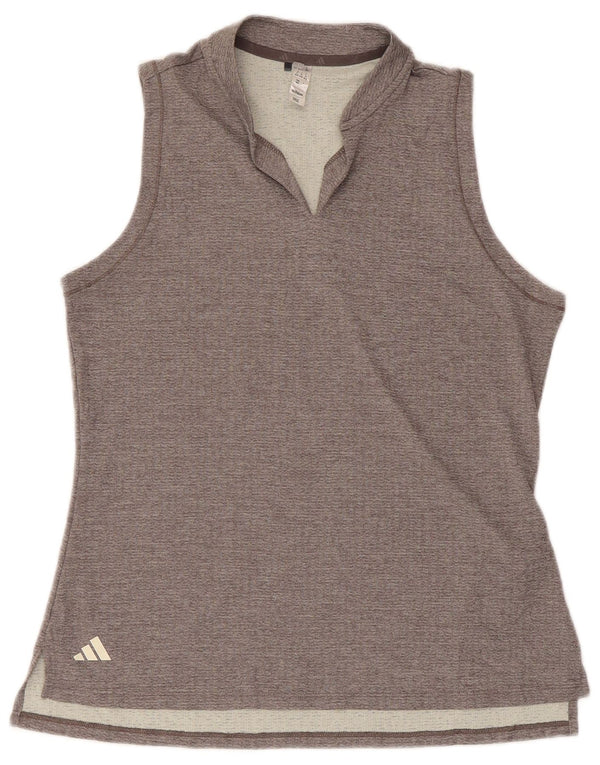 Canotta Adidas da donna UK 12/14 Poliestere grigio medio