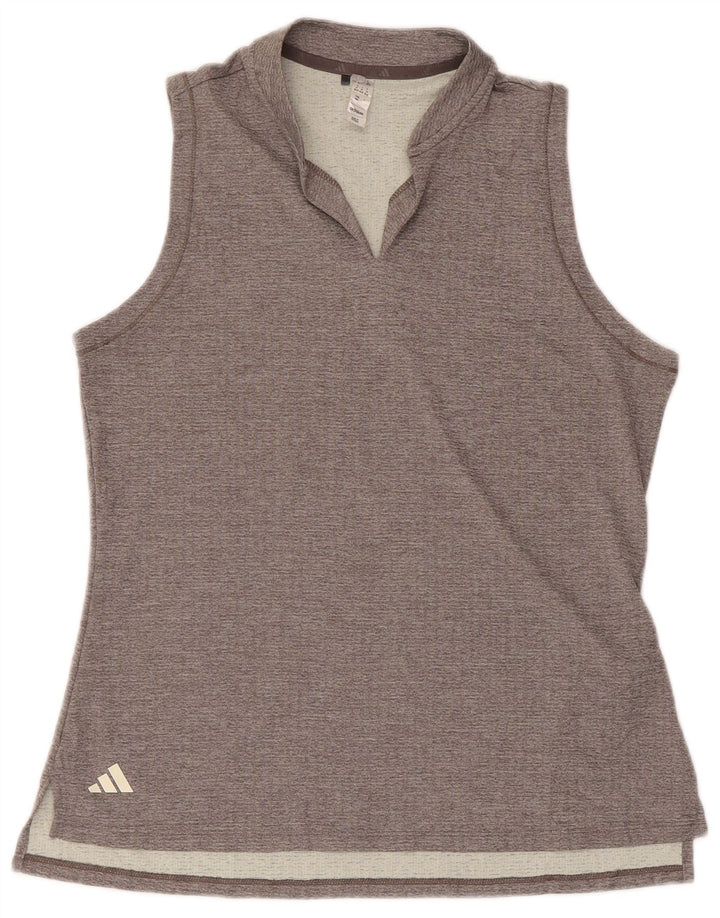 Canotta Adidas da donna UK 12/14 Poliestere grigio medio