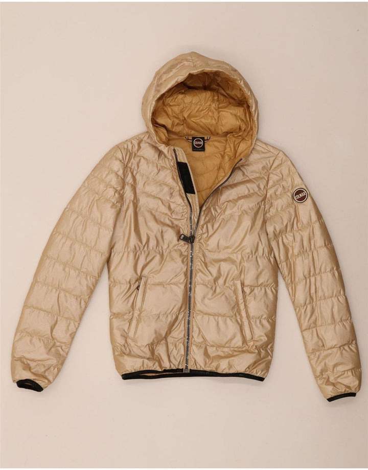 Piumino Colmar Donna Con Cappuccio IT 40 XS Nylon Oro