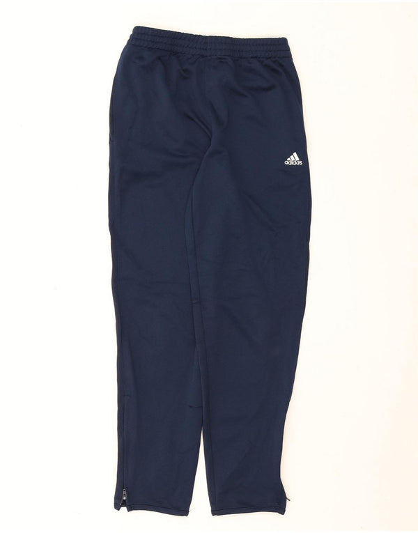 Adidas Girls Tracksuit Trousers Joggers 14-15 Years Large Navy Blue