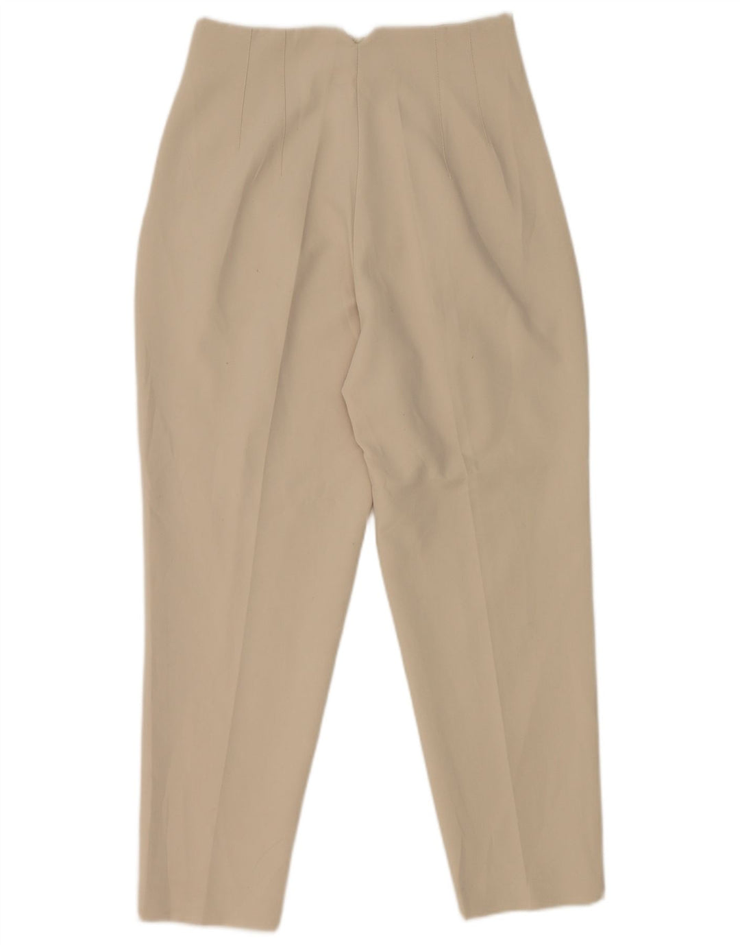 Pantaloni da abito affusolati da donna Zara medi W28 L26 poliestere bianco sporco