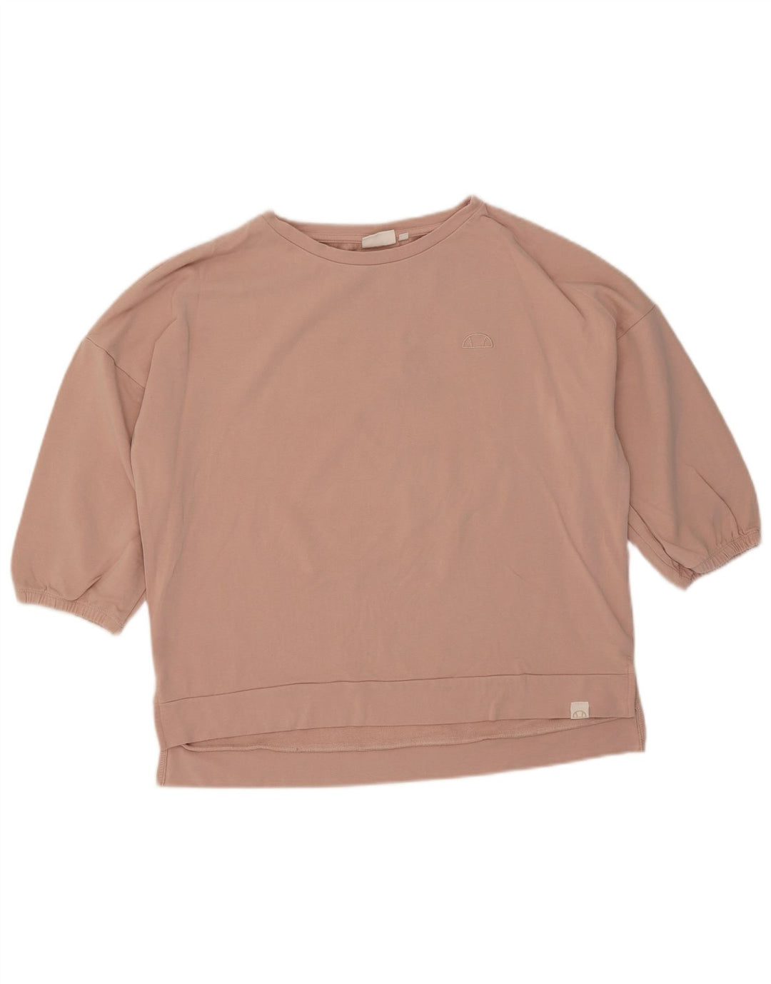 Felpa oversize da donna Ellesse con maniche a 3/4 UK 10 Small Rosa