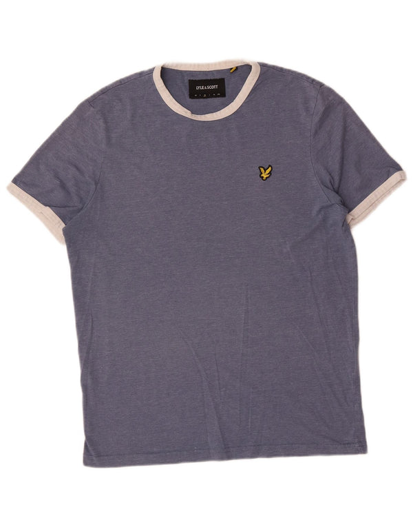 T-shirt da uomo Lyle & Scott Top in poliestere blu medio