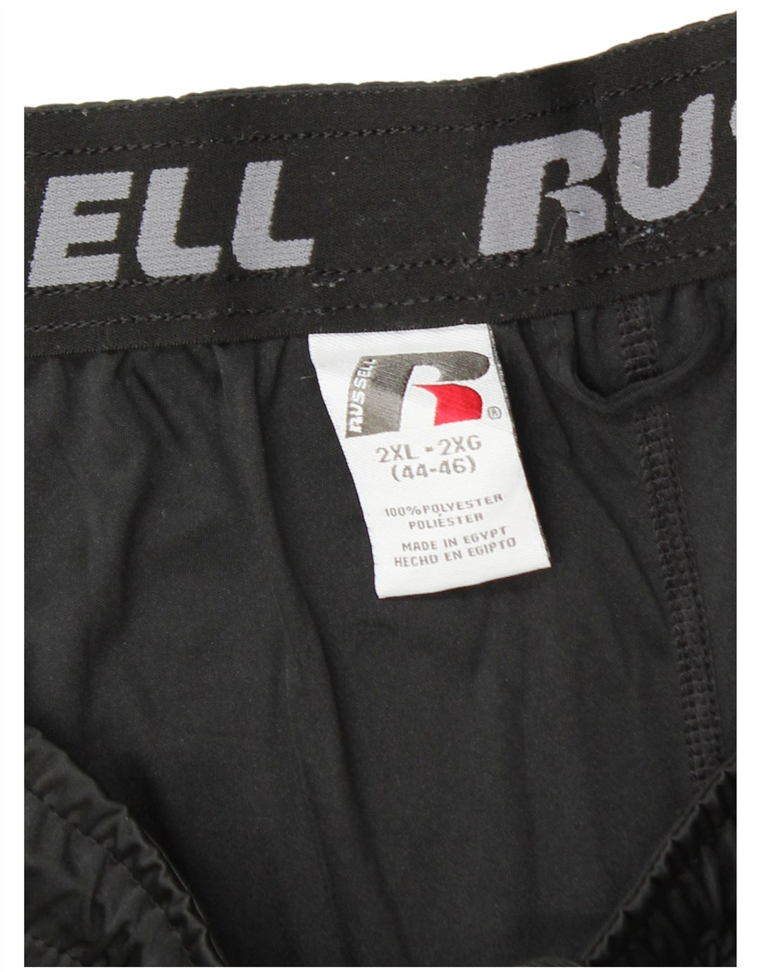 Pantaloncini sportivi Dri-Power da uomo RUSSELL ATHLETIC 2XL poliestere nero
